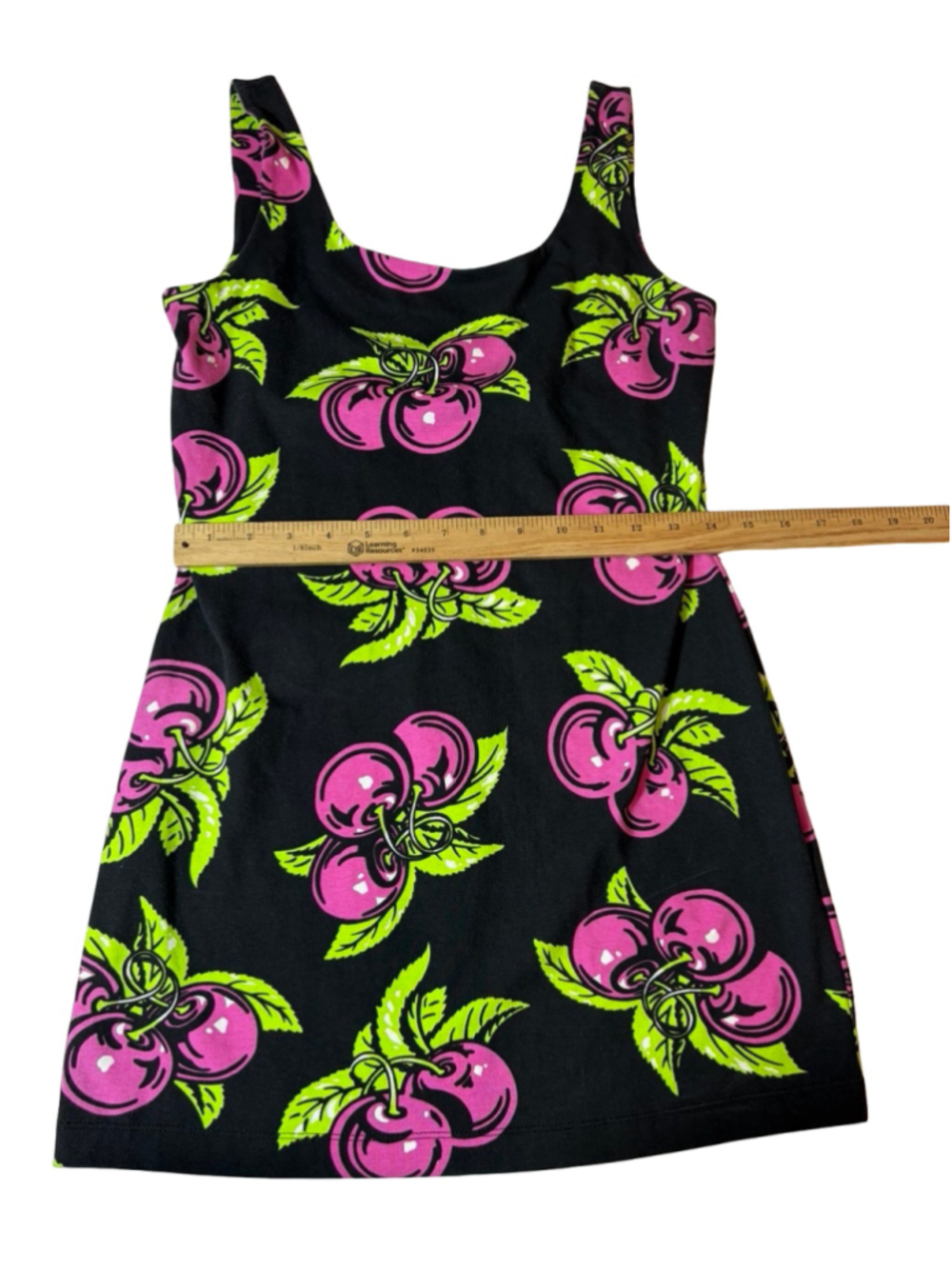 Rare Y2K Betsey Johnson Punk Label Archive Cherry Print Mini Dress - Picture 3 of 9